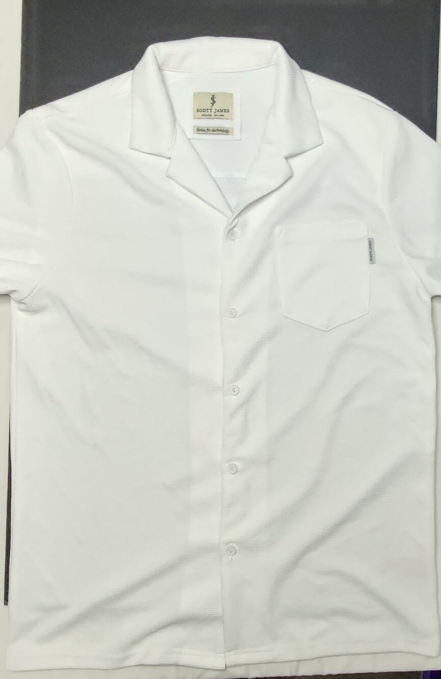 Scott James Men's White Button-Up Shirt